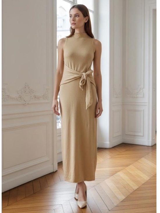 Vince Dresses & Skirts - Vince Sleeveless Column Tie Dress